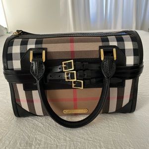 Burberry bridle house check bowling bag